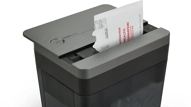 desktop paper shredder for shredding mail