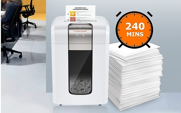 paper shredder p-6 features