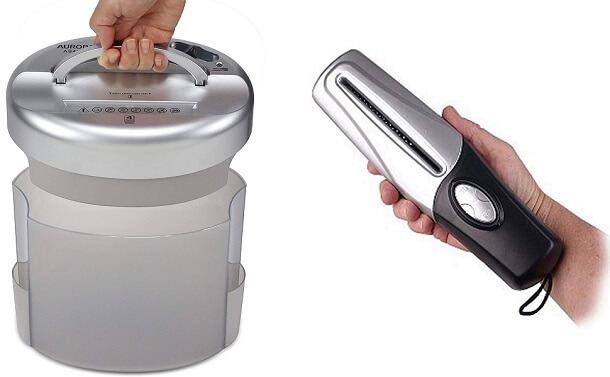 small electric paper shredder