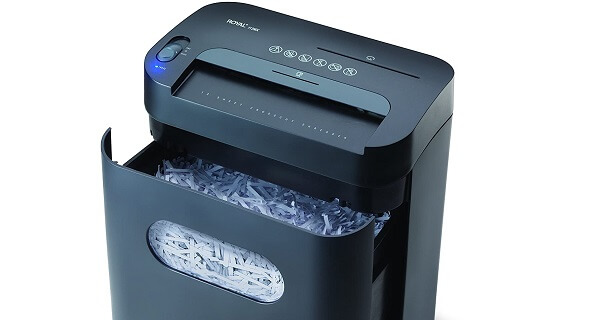 bin capacity of a paper shredder for small office business