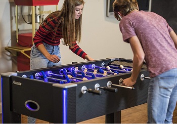 Atomic Azure LED Light Up Foosball Table