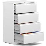White 4-Drawer File Cabinet