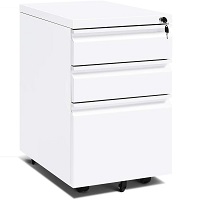 White Mobile 3 Drawer Filing Cabinet picks
