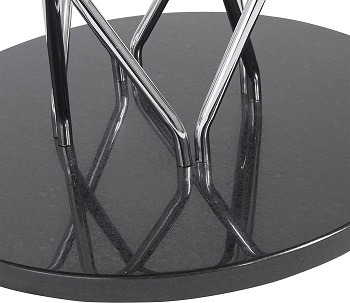 eS round steel and ebony conference table review