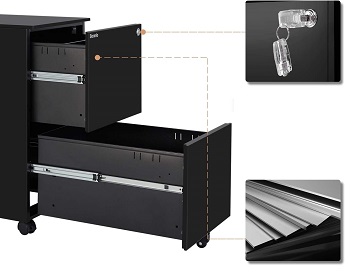 Bonnlo 2-Drawer Metal review