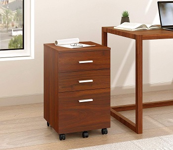 DEVAISE 3 Drawer Mobile File Cabinet, Wood review