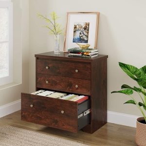 DEVAISE Lateral File Cabinet, 3 Drawer Wood