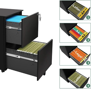 DEVAISE Vertical File Cabinet