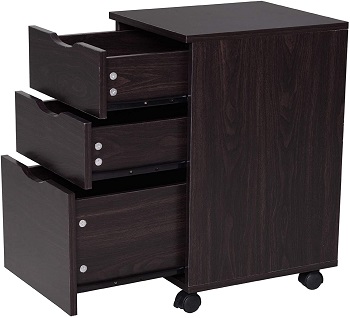 HOMCOM 3 Drawer File Cabinet review