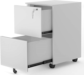 Merax (White) Mobile 2 Drawer review