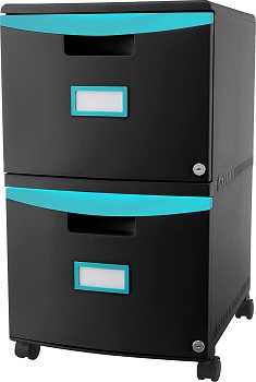 Storex Plastic 2-Drawer