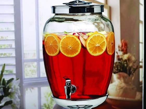 3 gallon water dispenser glasss
