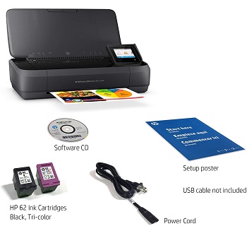 HP OfficeJet 250 Portable Wireless Inkjet Printer