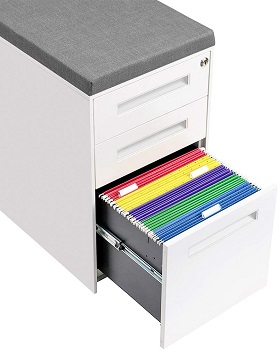 STOCKPILE Seated 3-Drawer Mobile File