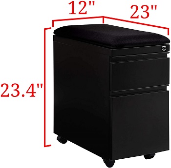 Seville Classics Airlift 2-Drawer