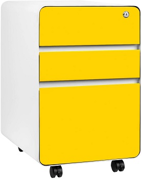 Stockpile Flat 3-Drawer Mobile File Cabinet