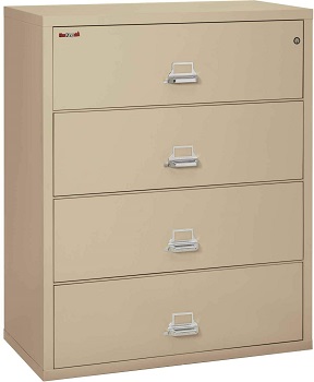 BEST 4-DRAWER FireKing Fireproof Lateral File Cabinet