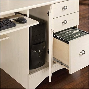 BEST ANTIQUE DESK Desk with File Cabinet