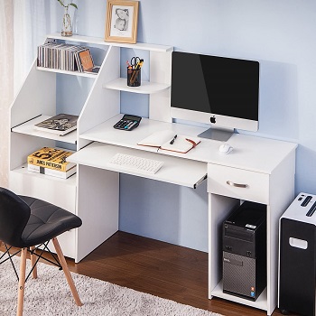 BEST HOME OFFICE DESK Desk with File Cabinet