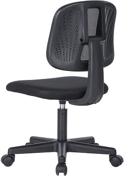 BEST MESH ARMLESS OFFICE CHAIR WITH LUMBAR SUPPORT