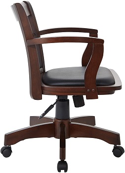 BEST OF BEST ANTIQUE  SWIVEL OSP Home 108ES Wooden Desk Chair
