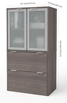 Best Lateral Glass Door BestarFile Cabinet