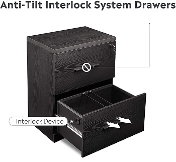 DEVAISE 2-Drawer Wood Lateral