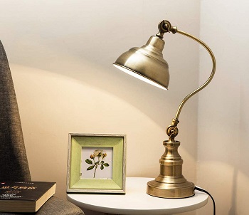 Melunar Brass Desk Lamp