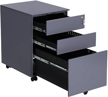SONGMICS Mobile File Cabinet with 3 review