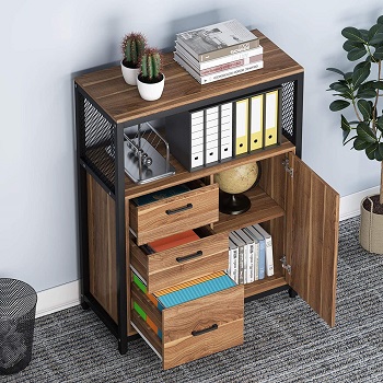 Tribesigns 3 Drawers File Cabinet with