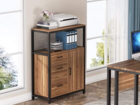 lateral file cabinet with hutch