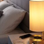 nightstand lamp with wireless charging