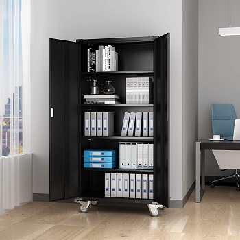 Aobabo  Storage Cabinet With Wheels