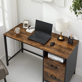 BEST HOME OFFICE DESK WITH 2 FILE DRAWERS