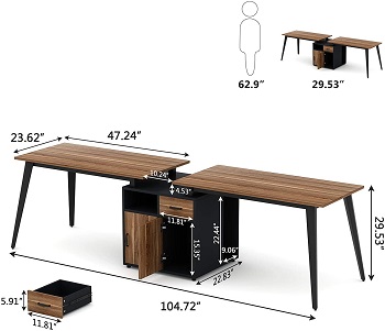 BEST LARGE COMPUTER DESK WITH FILING DRAWER