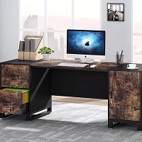 BEST LARGE DESK WITH FILE DRAWERS ON EACH SIDE picks