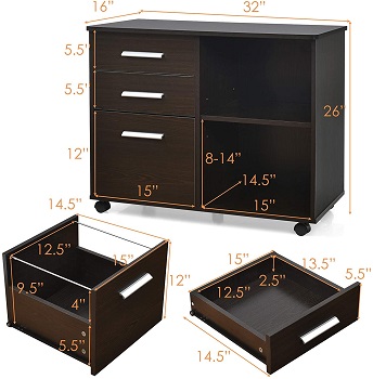 BEST OF BEST ESPRESSO FILE CABINET