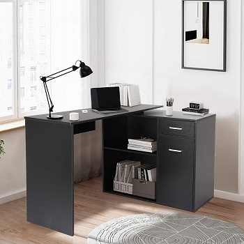 BEST SMALL CORNER DESK WITH FILE CABINET