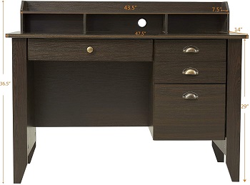BEST SMALL HOME OFFICE DESK WITH FILE DRAWERS