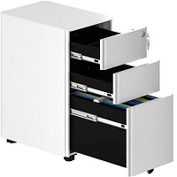 BEST SMALL WHITE COLORFUL FILE CABINET picks