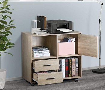 VANSPACE 2 Drawers Wood File Cabinet