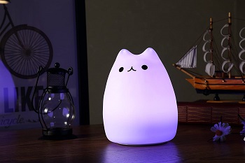 WoneNice Portable Cute Kitty LED Lamp