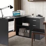 corner desk with file cabinet