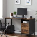 desk with 2 file drawers