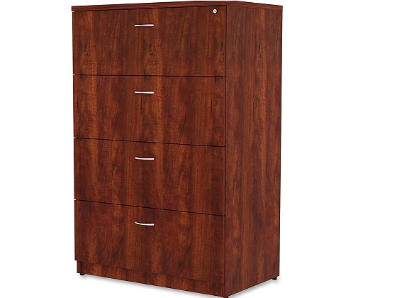 4 drawer lateral file cabinet wood