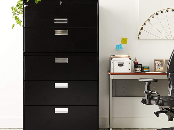 5 drawer lateral file cabinet