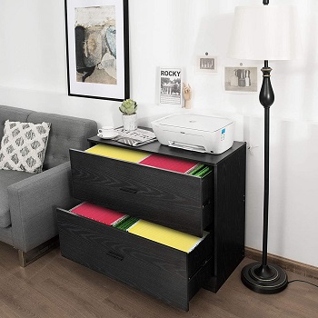 BEST BLACK 2-DRAWER LATERAL FILE CABINET