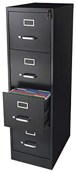 BEST BLACK 4-DRAWER METAL FILING CABINET