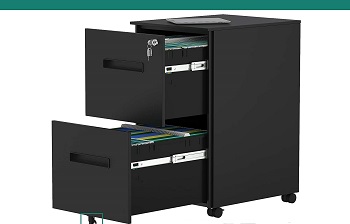 BEST BLACK CHEAP TWO-DRAWER FILE CABINET