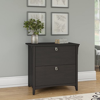 BEST BLACK HOME OFFICE TWO-DRAWER FILE CABINET